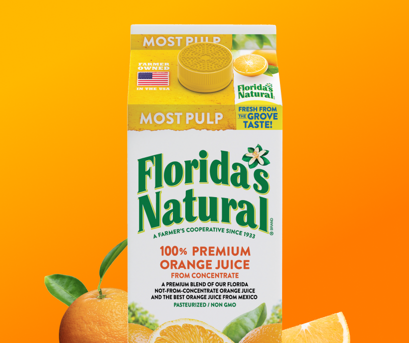 Orange Juice Most Pulp Florida's Natural