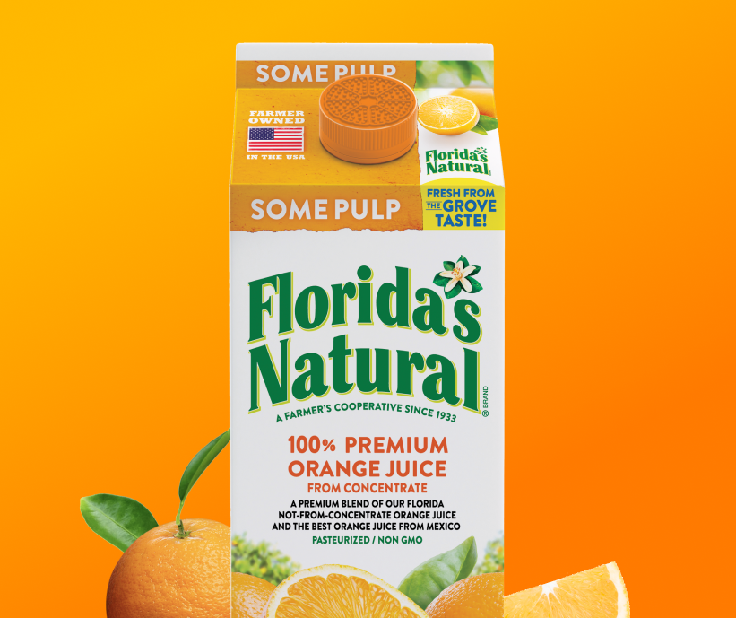 Orange Juice Some Pulp Florida's Natural